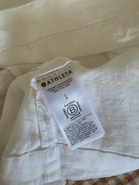 Athleta White Linen Tank (L)