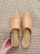 Woven Leather Mules (8.5)