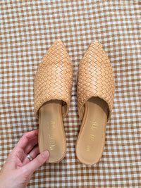 Woven Leather Mules (8.5)