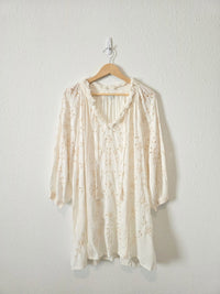Sundance Floral Eyelet Tunic Dress (L)