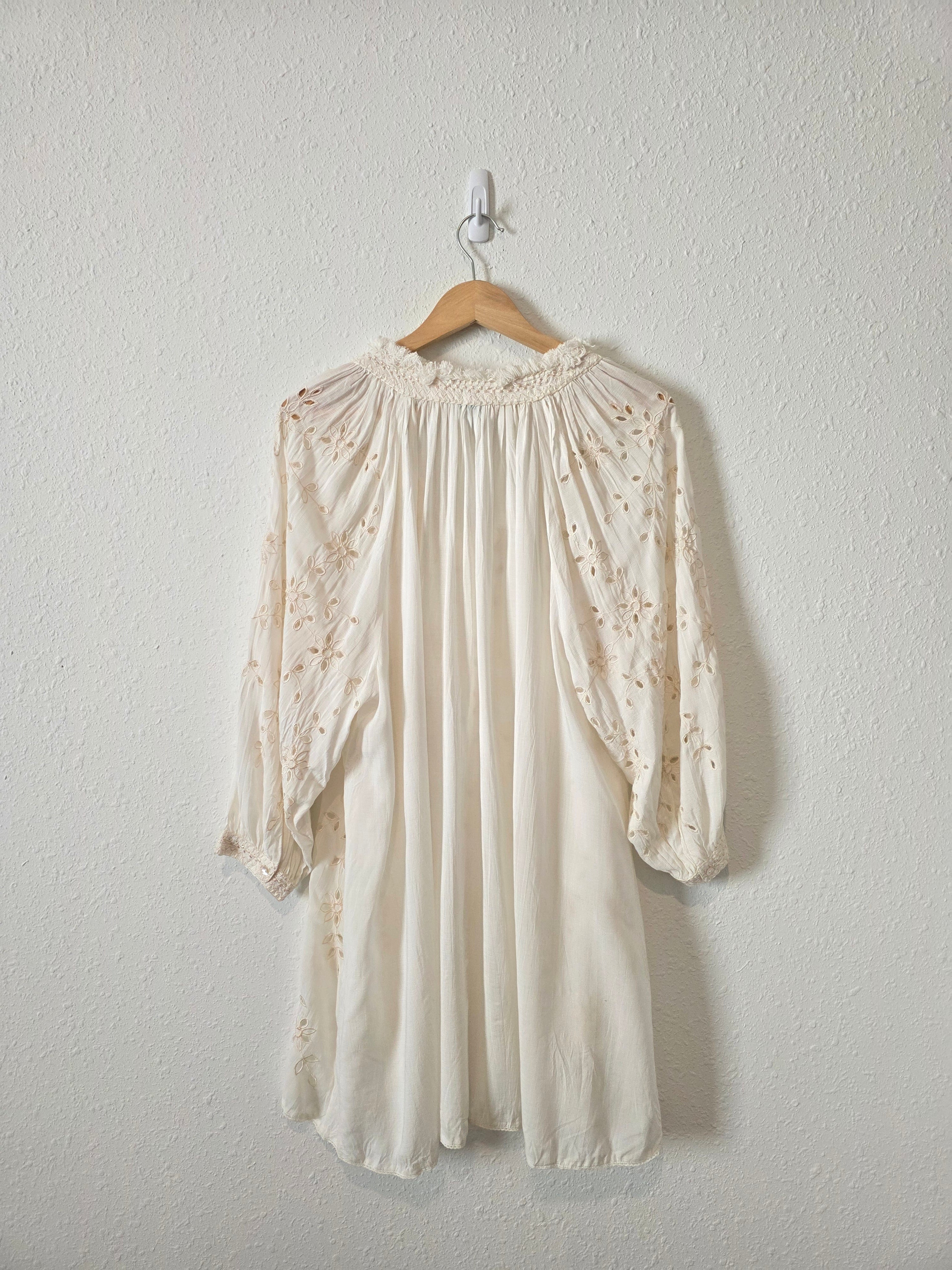Sundance Floral Eyelet Tunic Dress (L)