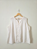 Vintage Linen Button Up Tank (3X)
