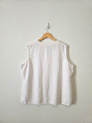 Vintage Linen Button Up Tank (3X)