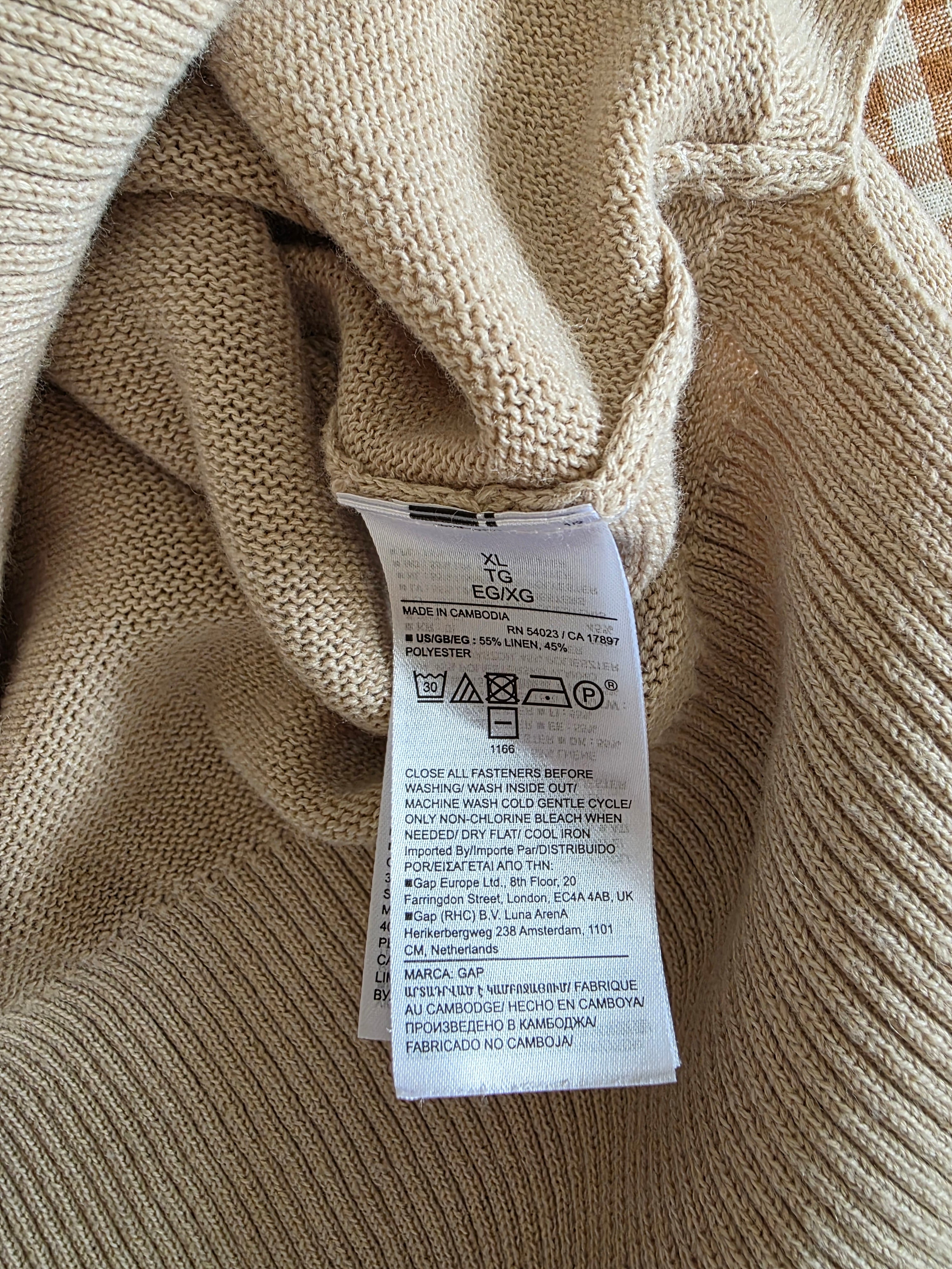 Gap Linen Blend Cardigan (XL)