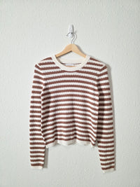 Evereve Striped Knit Sweater (XS)