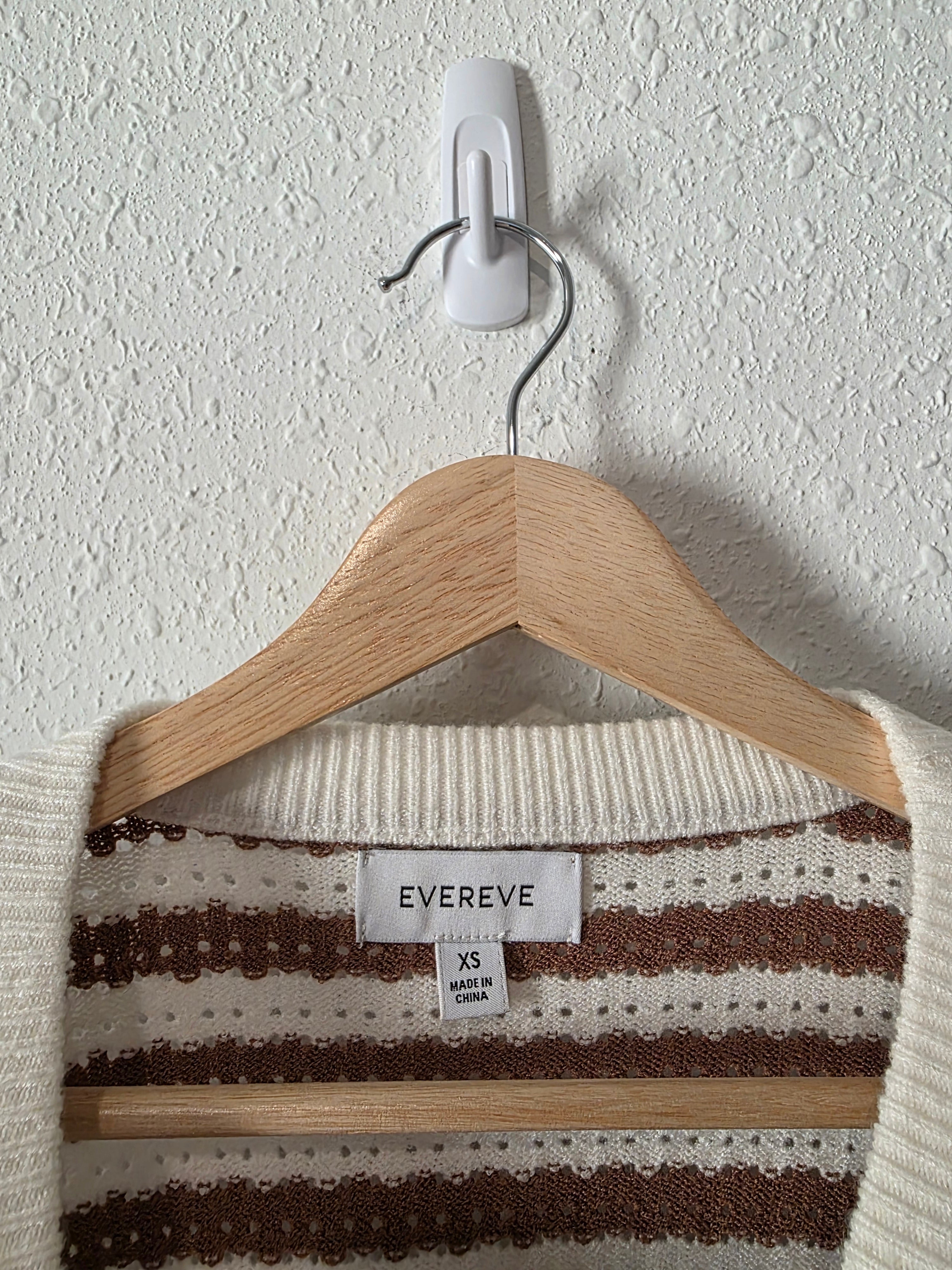 Evereve Striped Knit Sweater (XS)