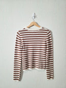Evereve Striped Knit Sweater (XS)