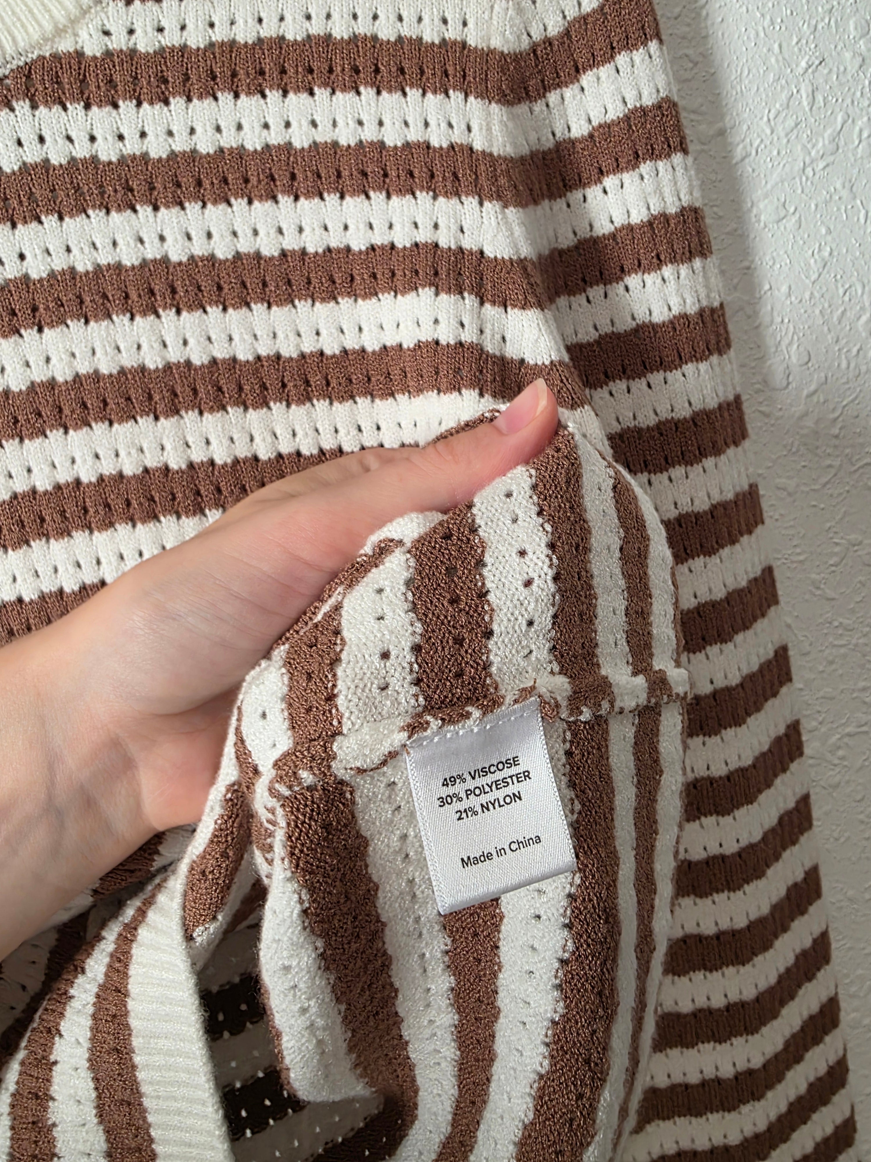 Evereve Striped Knit Sweater (XS)