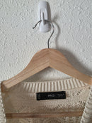 Mango Textured Crochet Sweater (M)