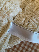 Mango Textured Crochet Sweater (M)