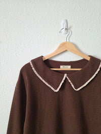 Madewell Brown Collared Top (M)