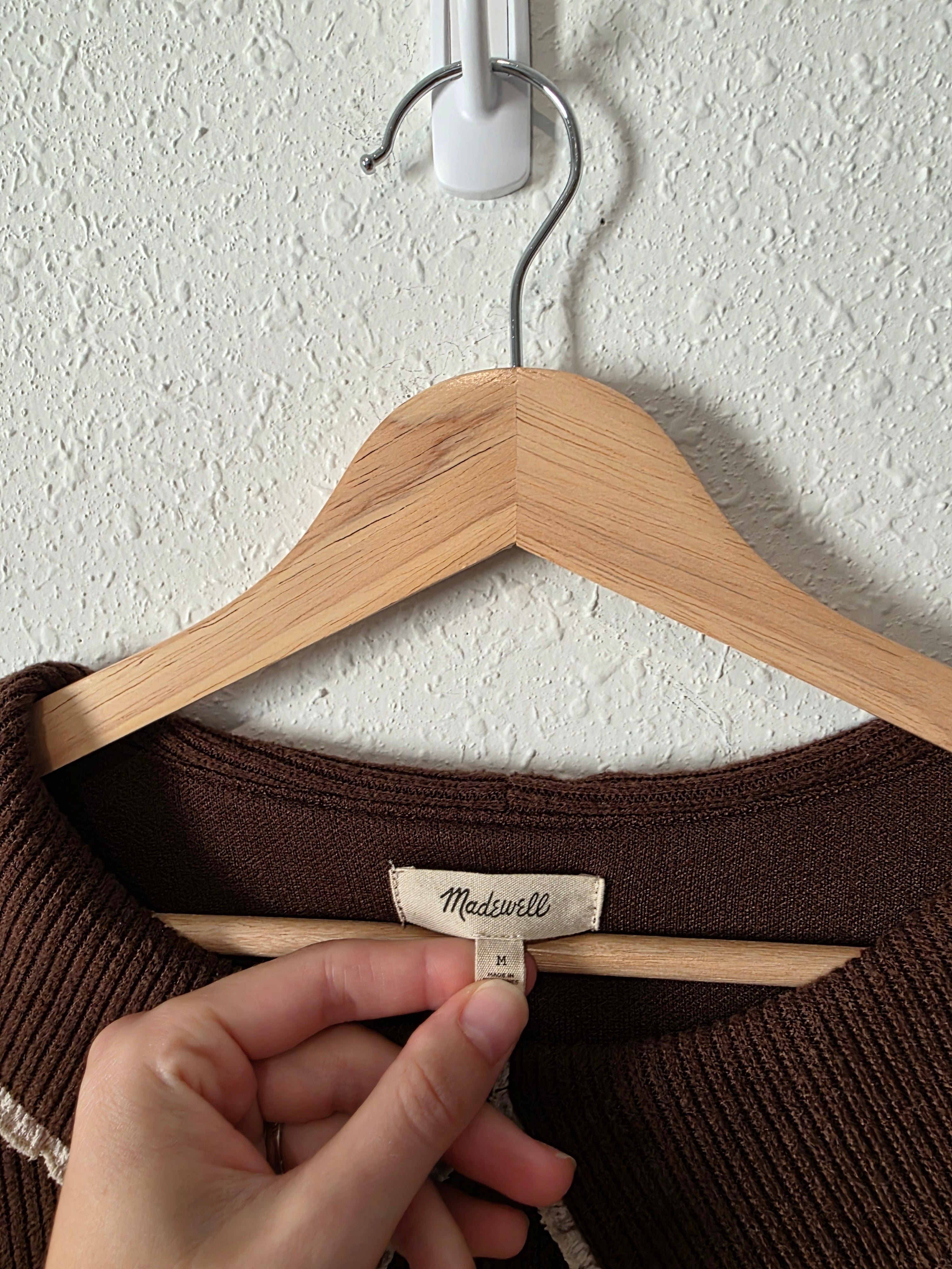 Madewell Brown Collared Top (M)