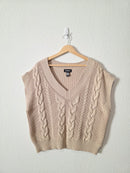 Cable Knit Sweater Vest (L)