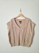 Cable Knit Sweater Vest (L)
