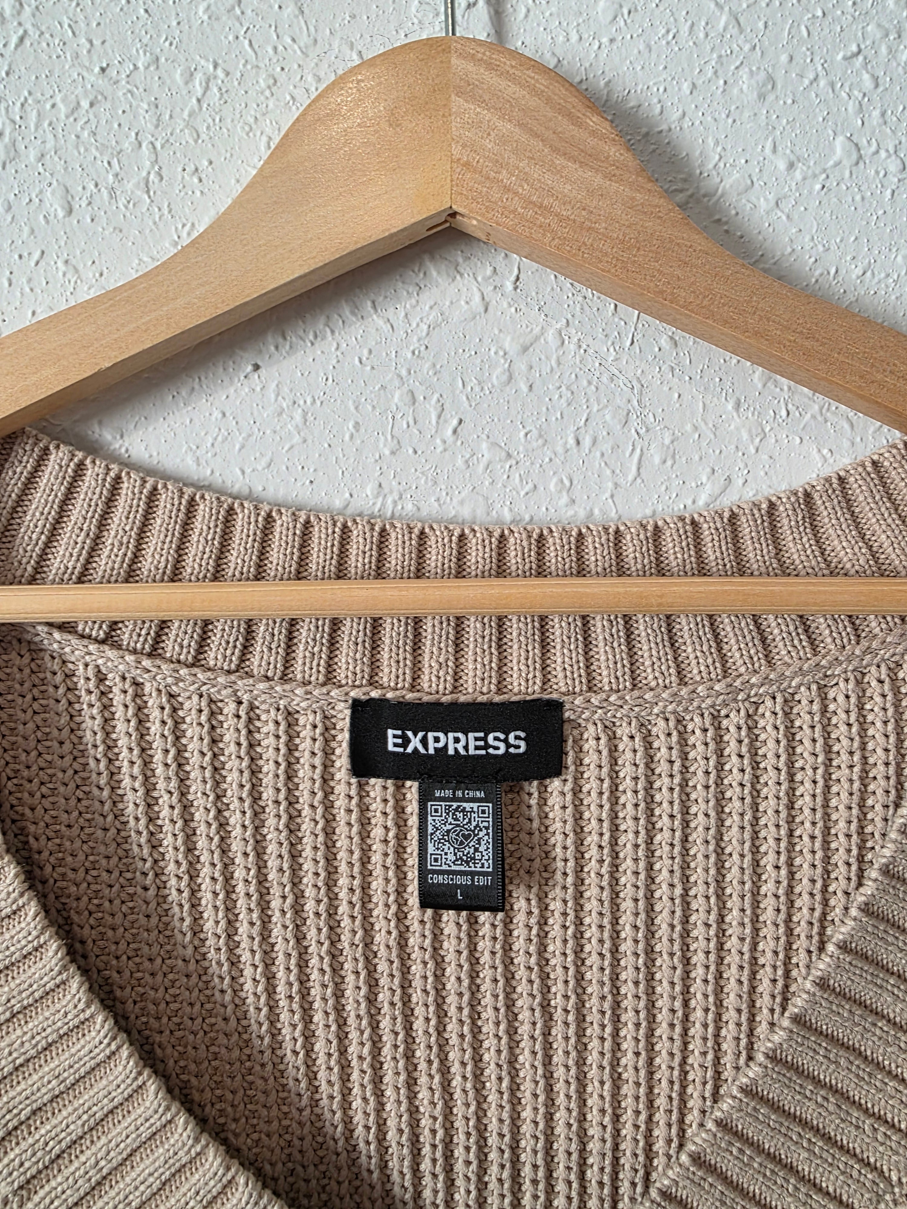 Cable Knit Sweater Vest (L)