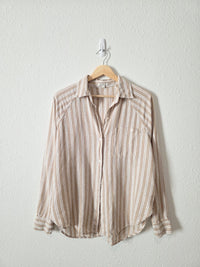 Z Supply Linen Blend Button Up (S)