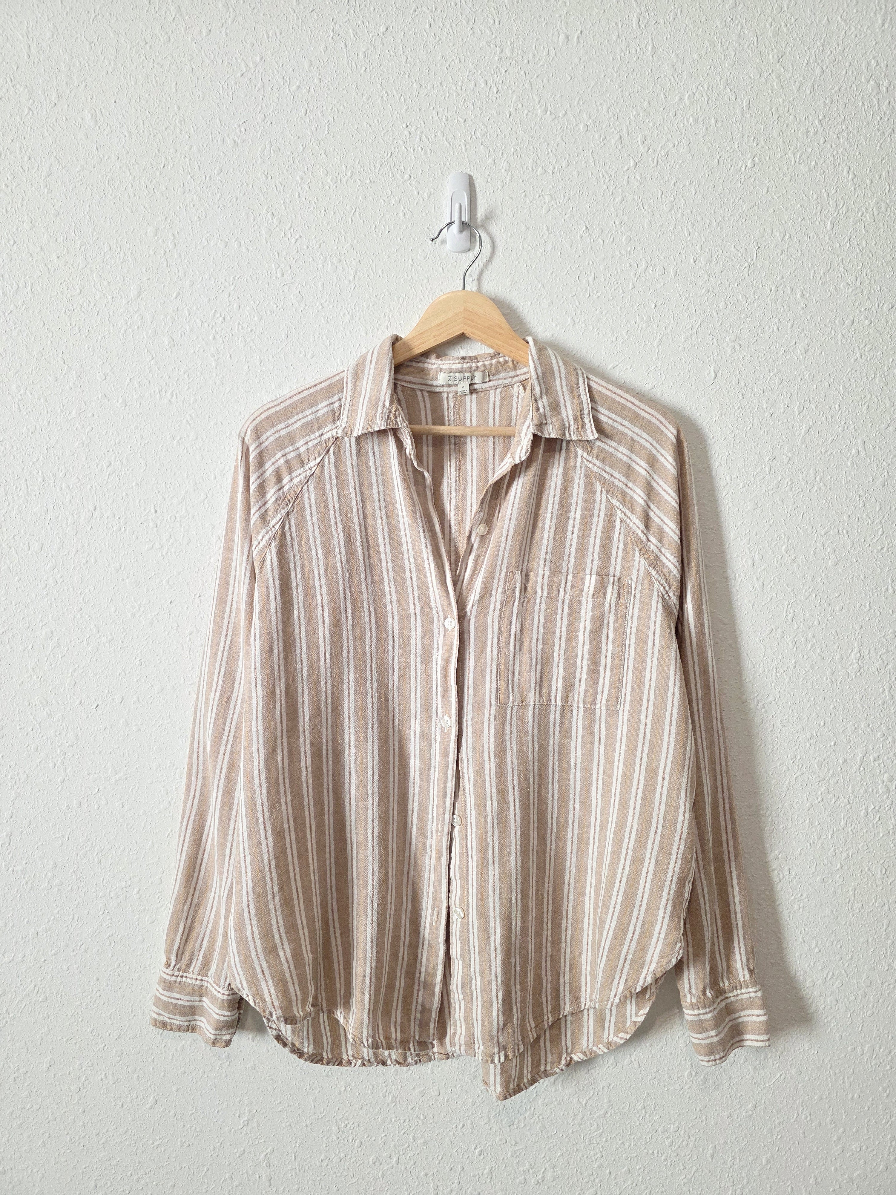 Z Supply Linen Blend Button Up (S)