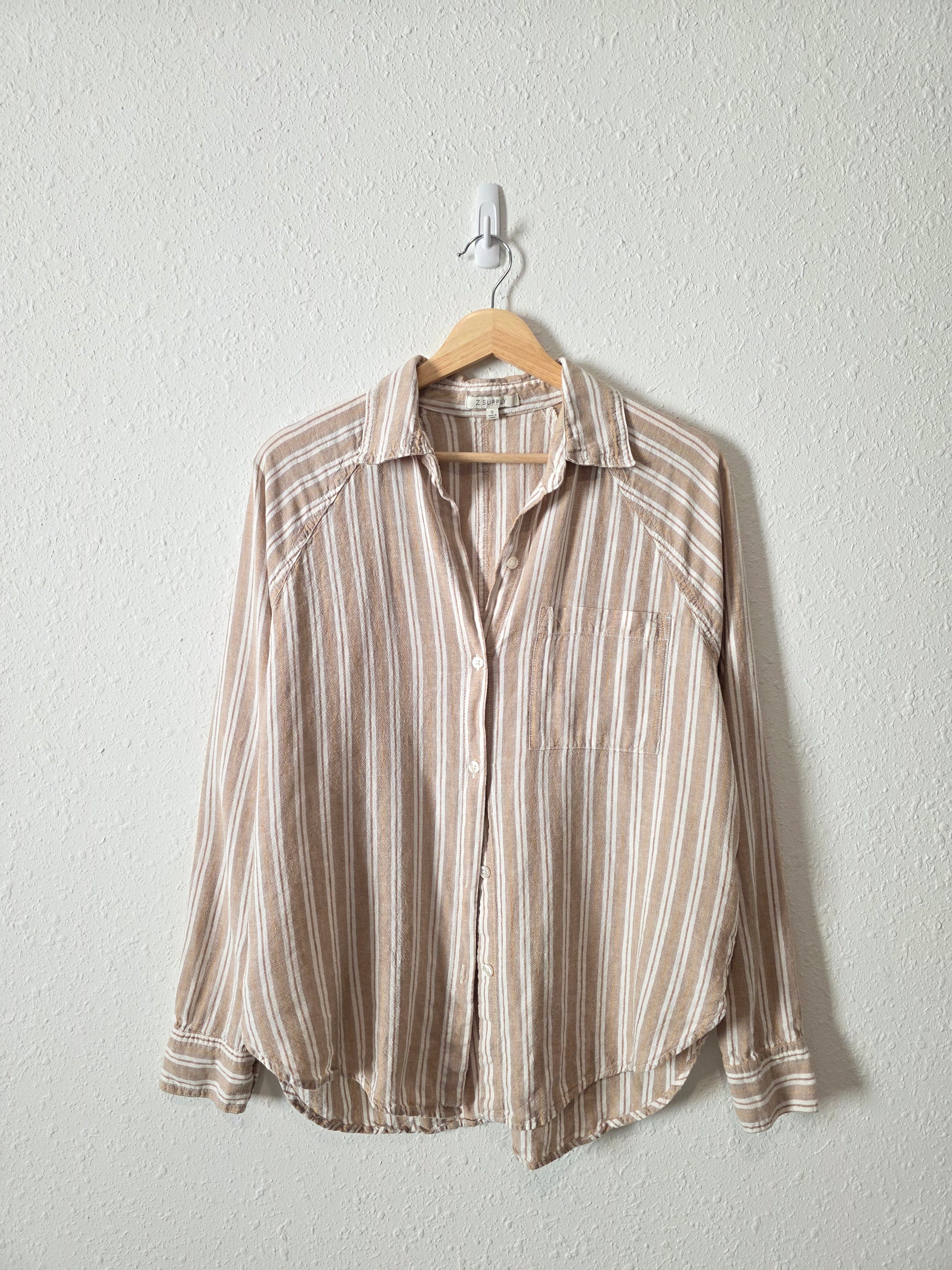 Z Supply Linen Blend Button Up (S)