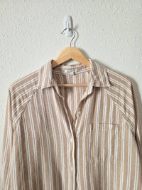 Z Supply Linen Blend Button Up (S)