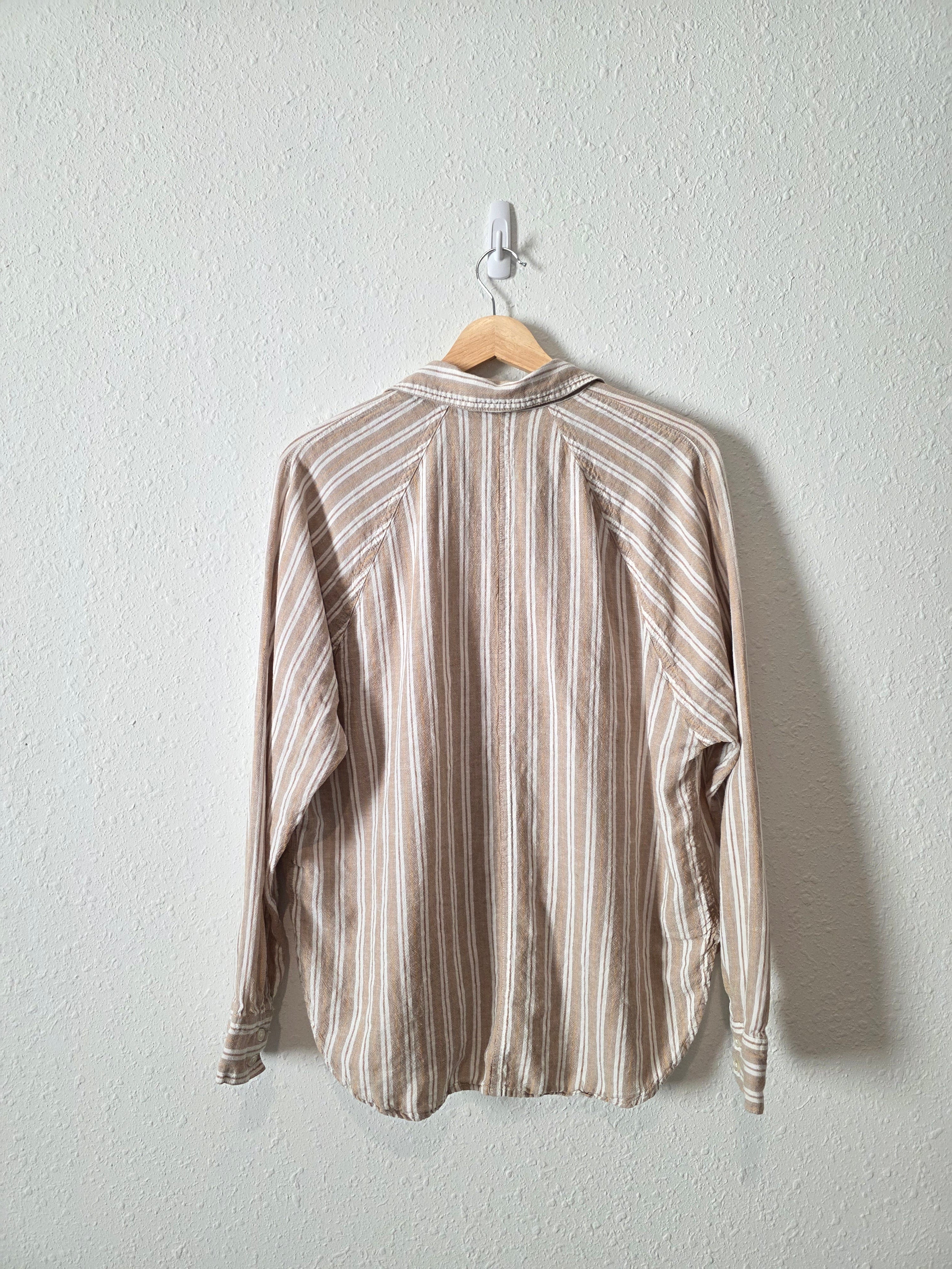 Z Supply Linen Blend Button Up (S)