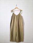 Sage Wide Leg Gauze Jumpsuit (L tall)