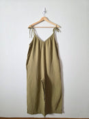 Sage Wide Leg Gauze Jumpsuit (L tall)