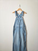 Baggy Wide Leg Denim Overalls (4)