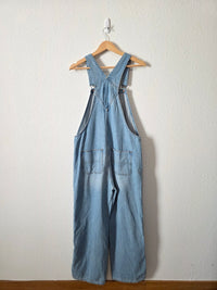 Baggy Wide Leg Denim Overalls (4)