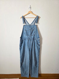 Gap Relaxed Denim Overalls (L)