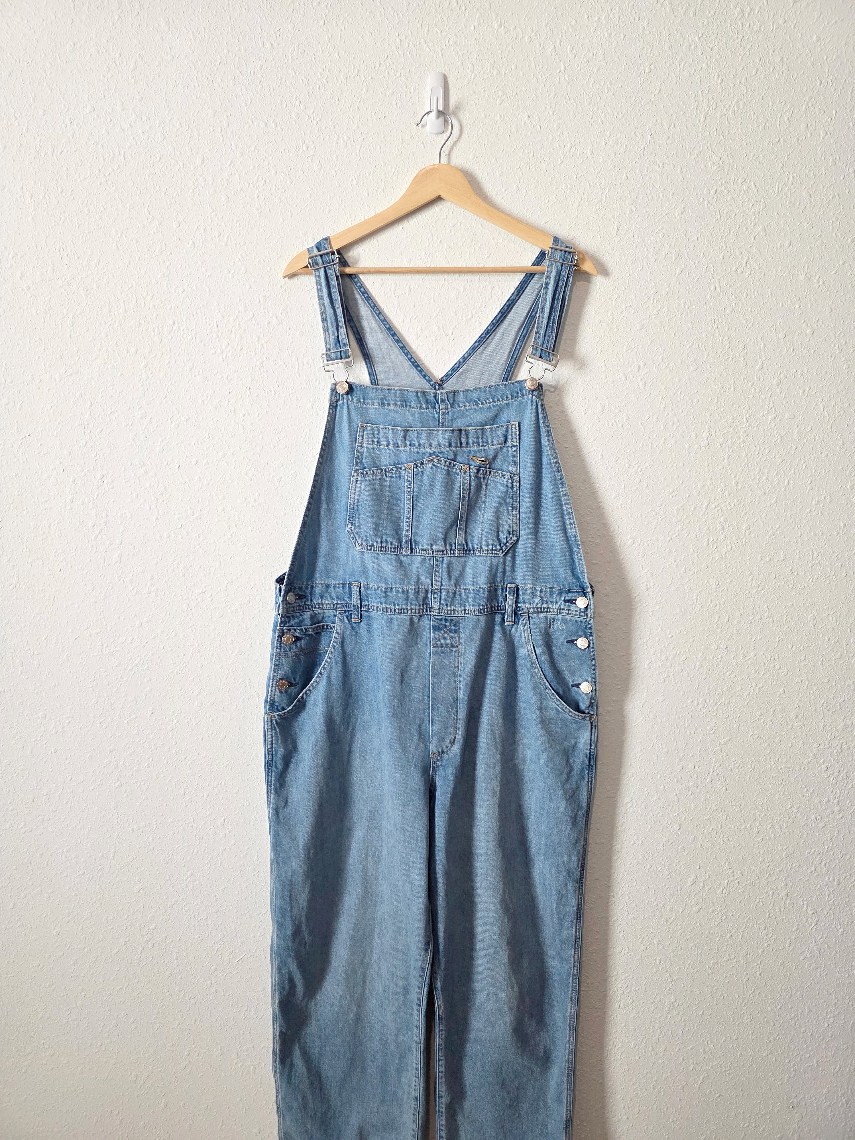 Gap Relaxed Denim Overalls (L)