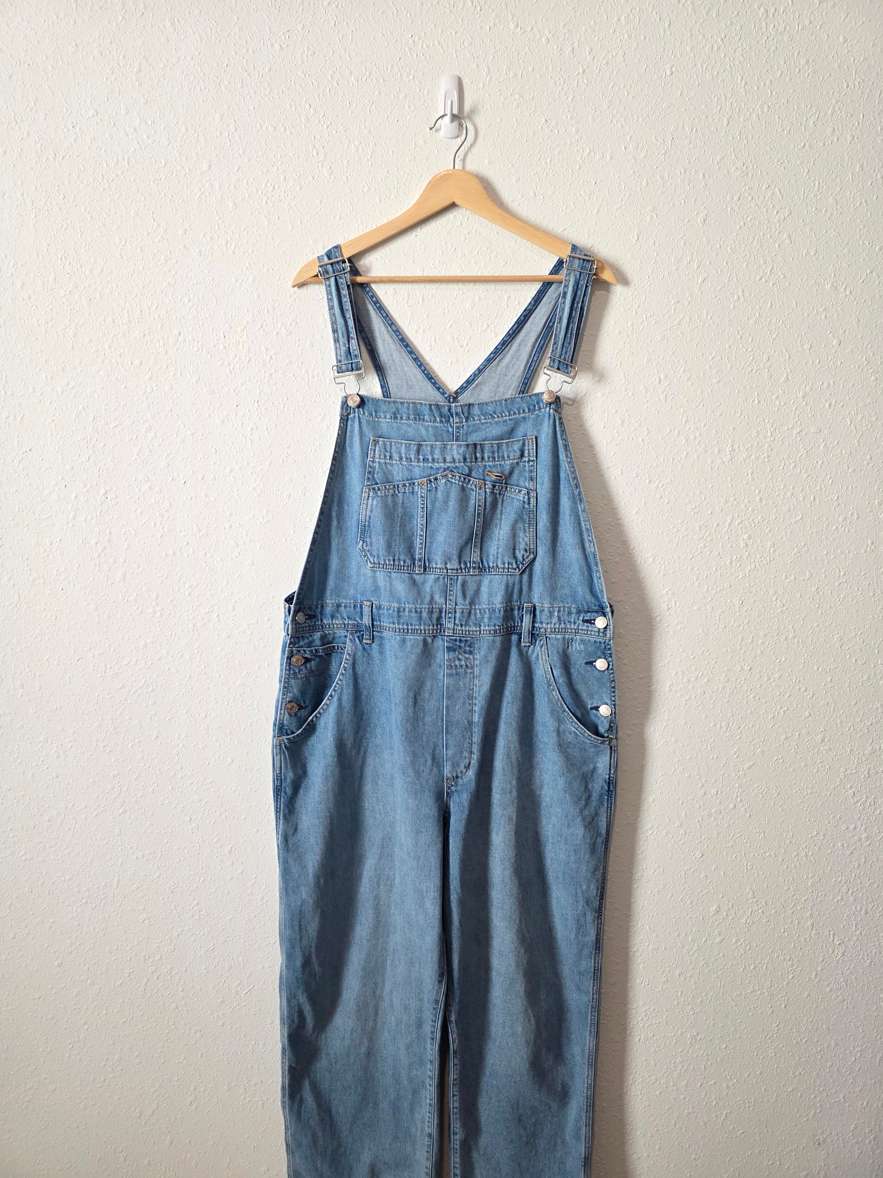 Gap Relaxed Denim Overalls (L)