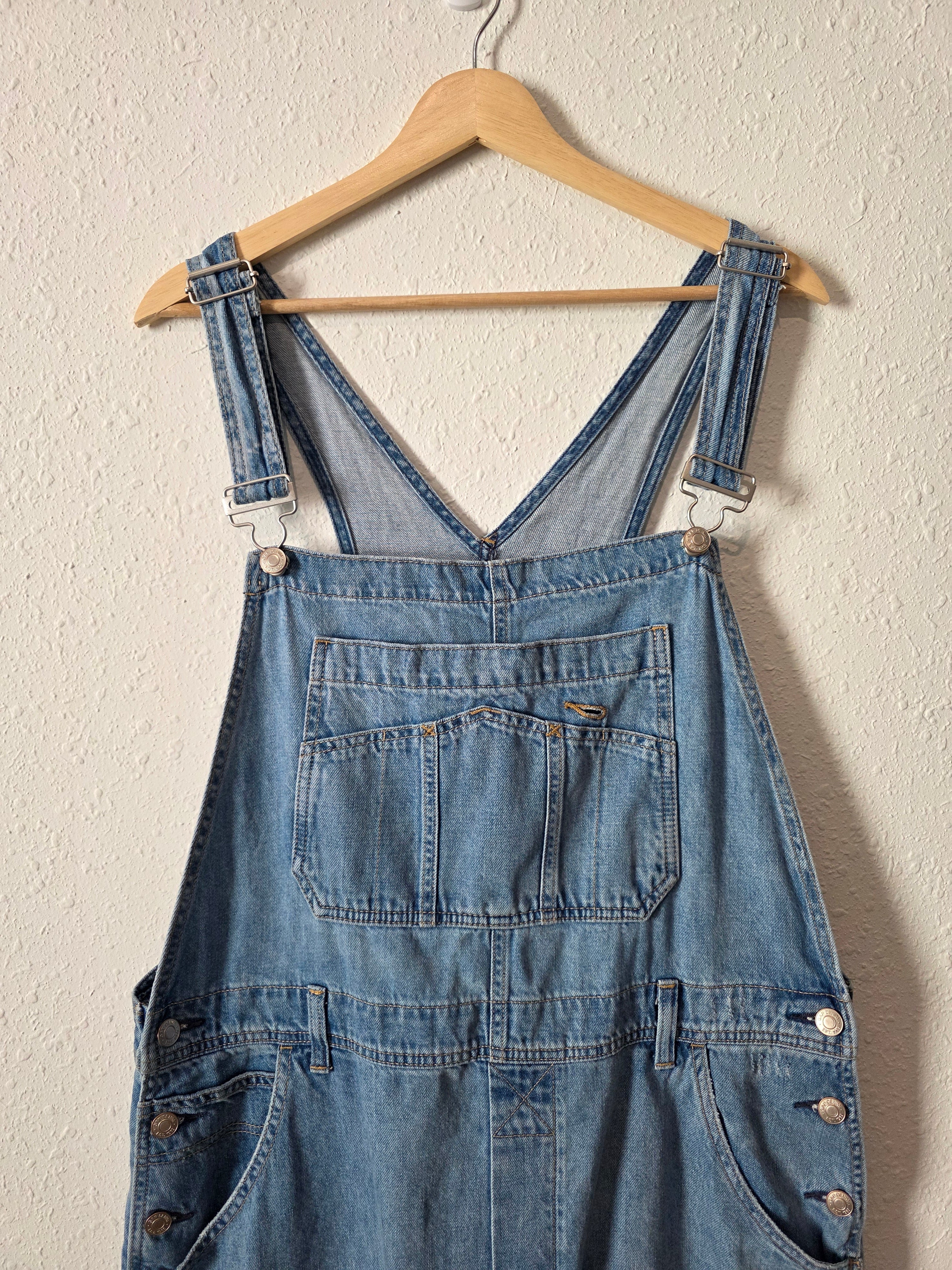 Gap Relaxed Denim Overalls (L)