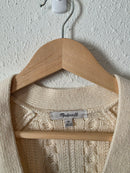 Madewell Cable Knit Crop Cardigan (XS)