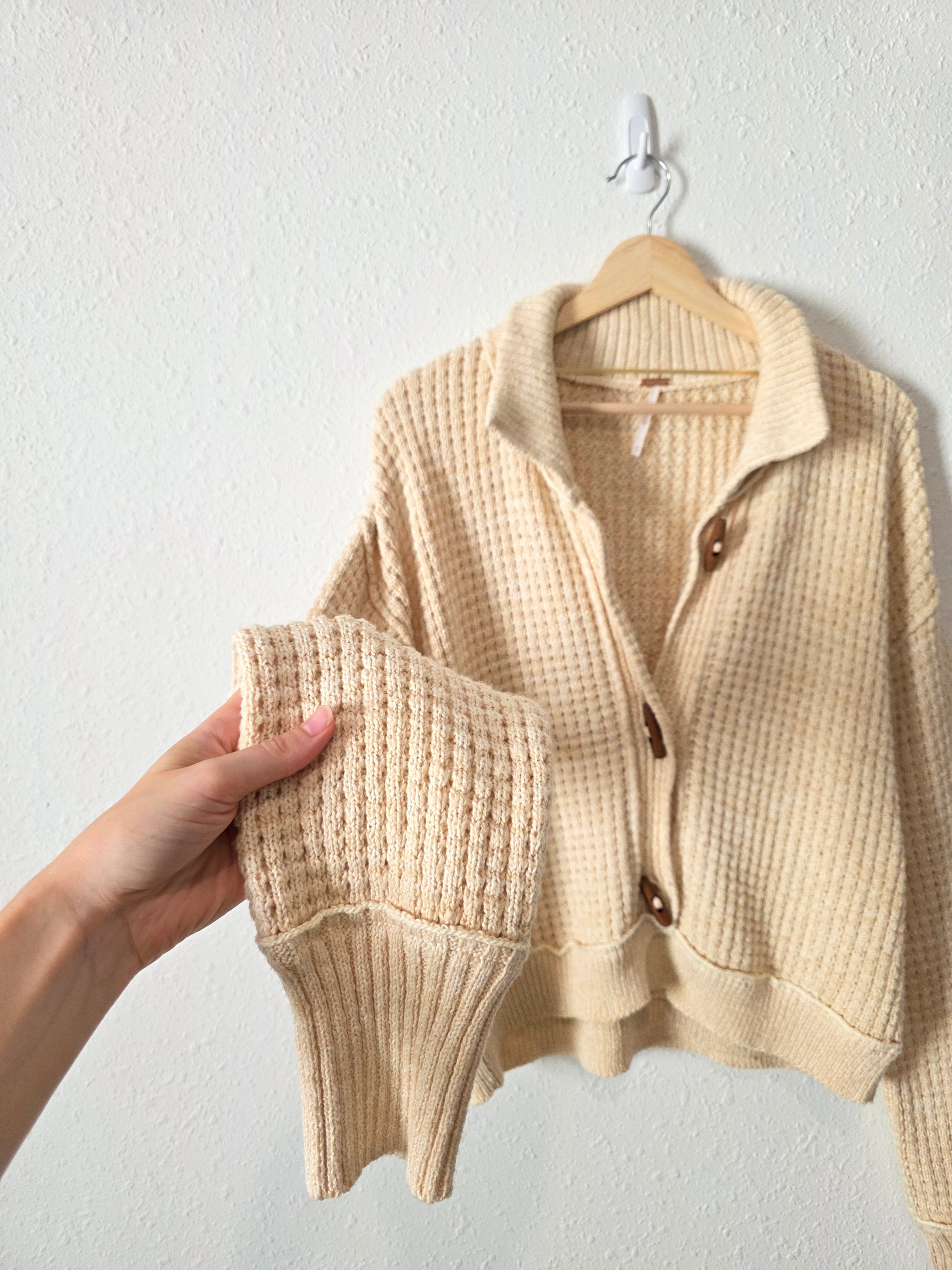 Free People Chunky Textured Cardigan (S)