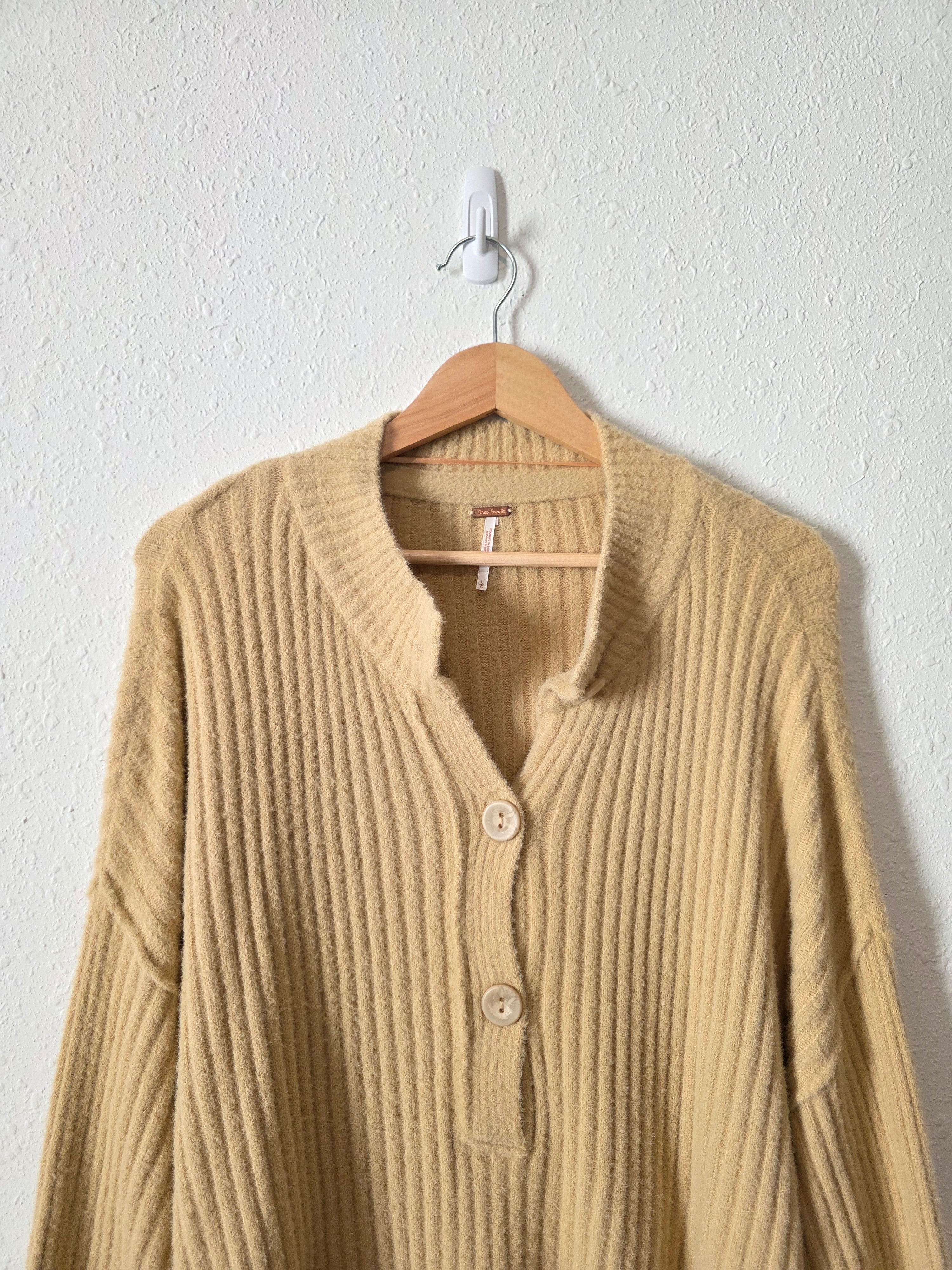 Free People Cozy Henley Sweater (L)