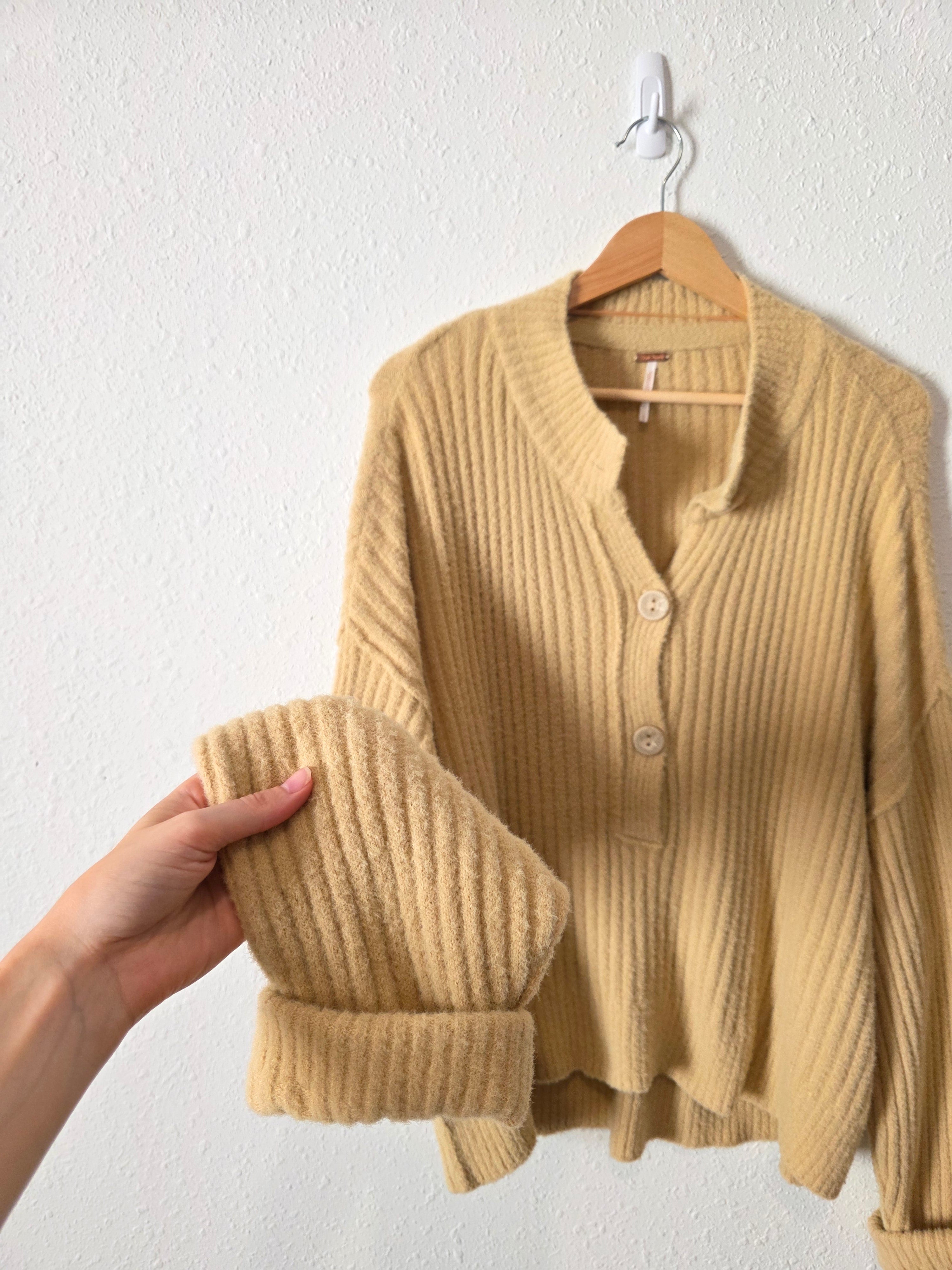 Free People Cozy Henley Sweater (L)
