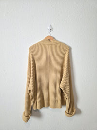 Free People Cozy Henley Sweater (L)