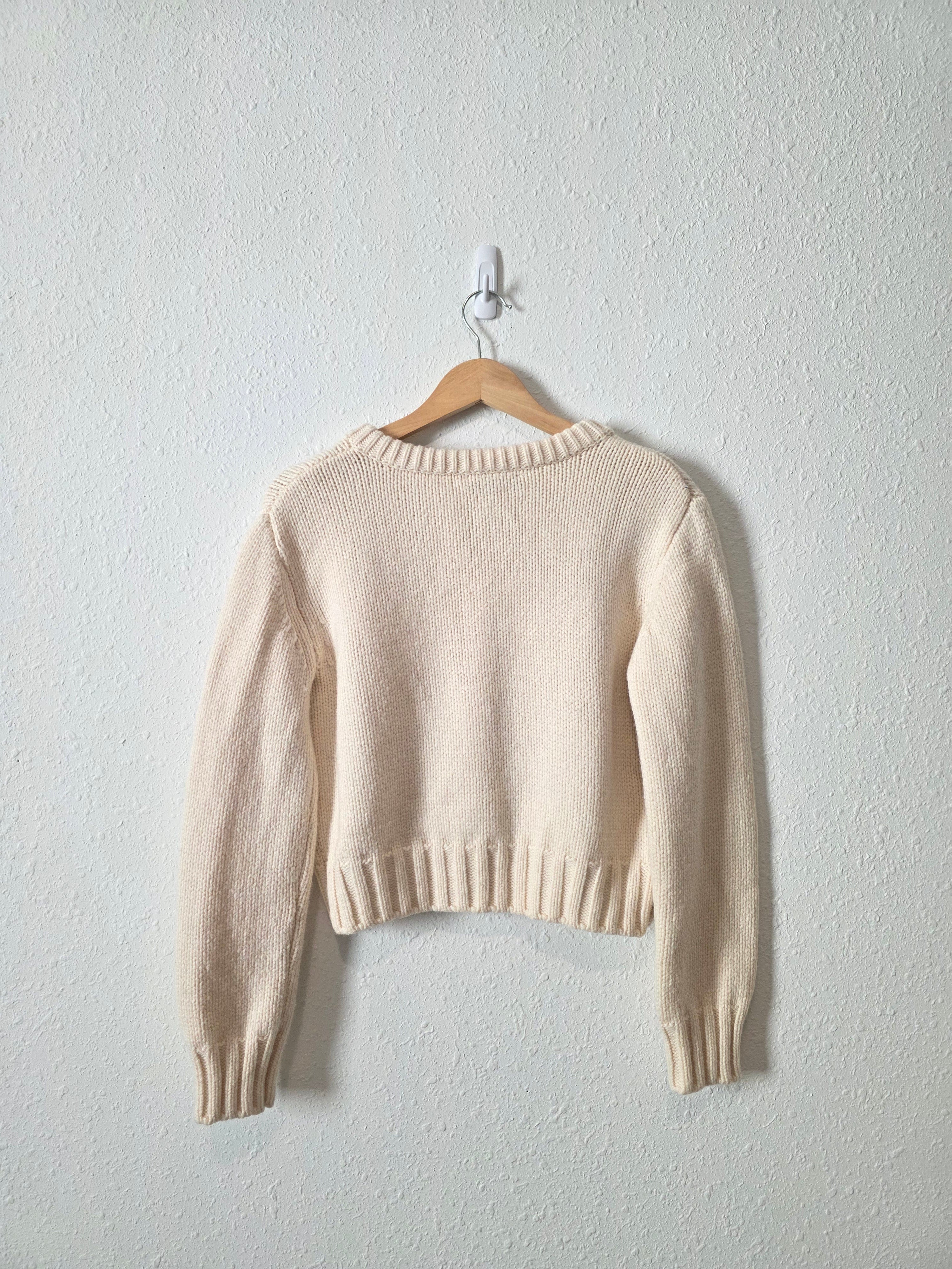 Zara Cream Button Front Cardigan (L)