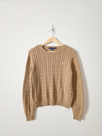 Ralph Lauren Cable Knit Cotton Sweater (L)