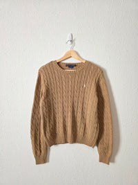 Ralph Lauren Cable Knit Cotton Sweater (L)