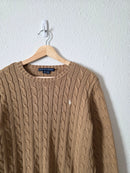 Ralph Lauren Cable Knit Cotton Sweater (L)