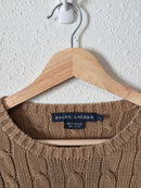 Ralph Lauren Cable Knit Cotton Sweater (L)