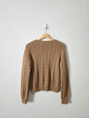 Ralph Lauren Cable Knit Cotton Sweater (L)