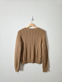 Ralph Lauren Cable Knit Cotton Sweater (L)
