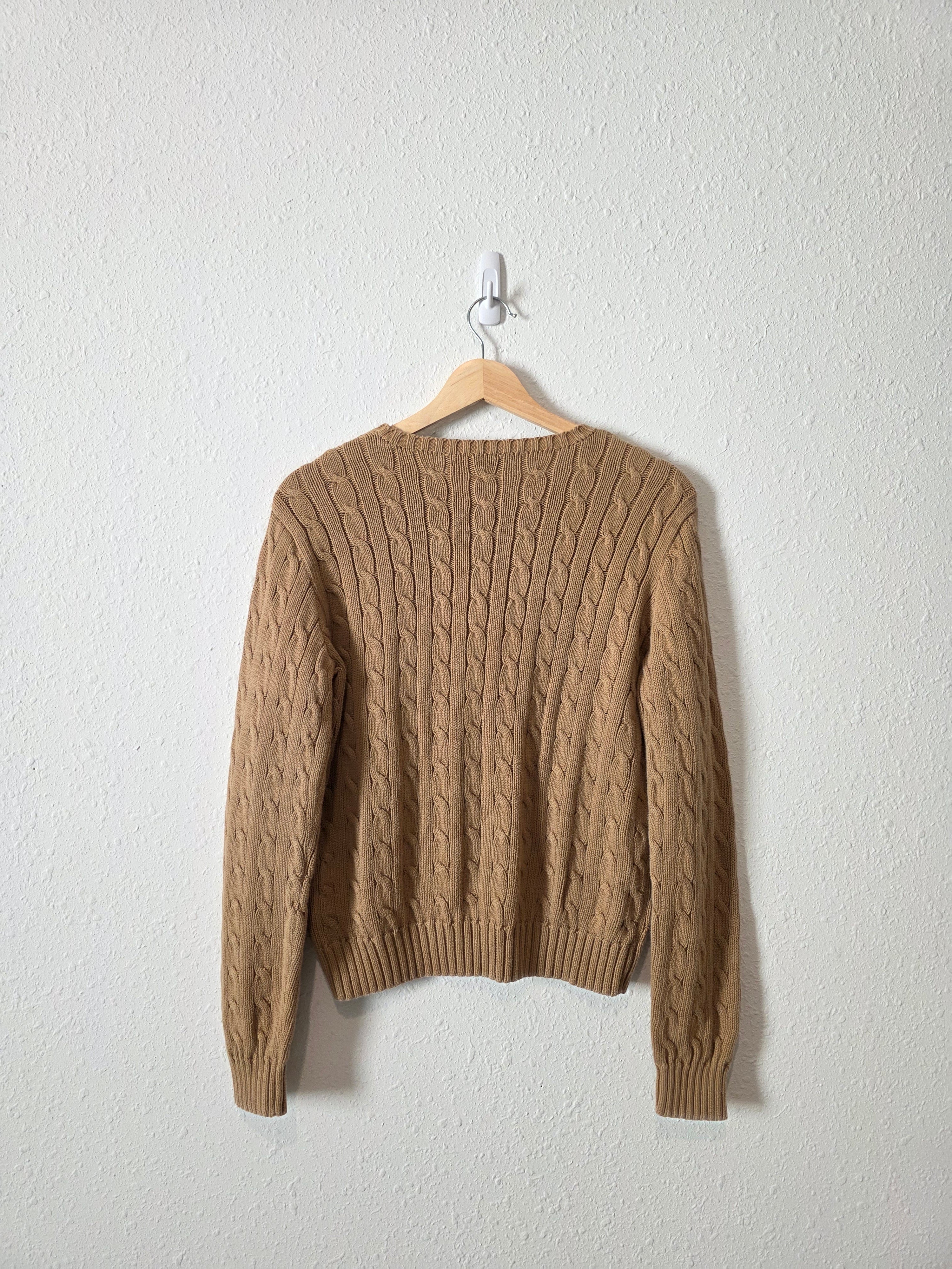 Ralph Lauren Cable Knit Cotton Sweater (L)