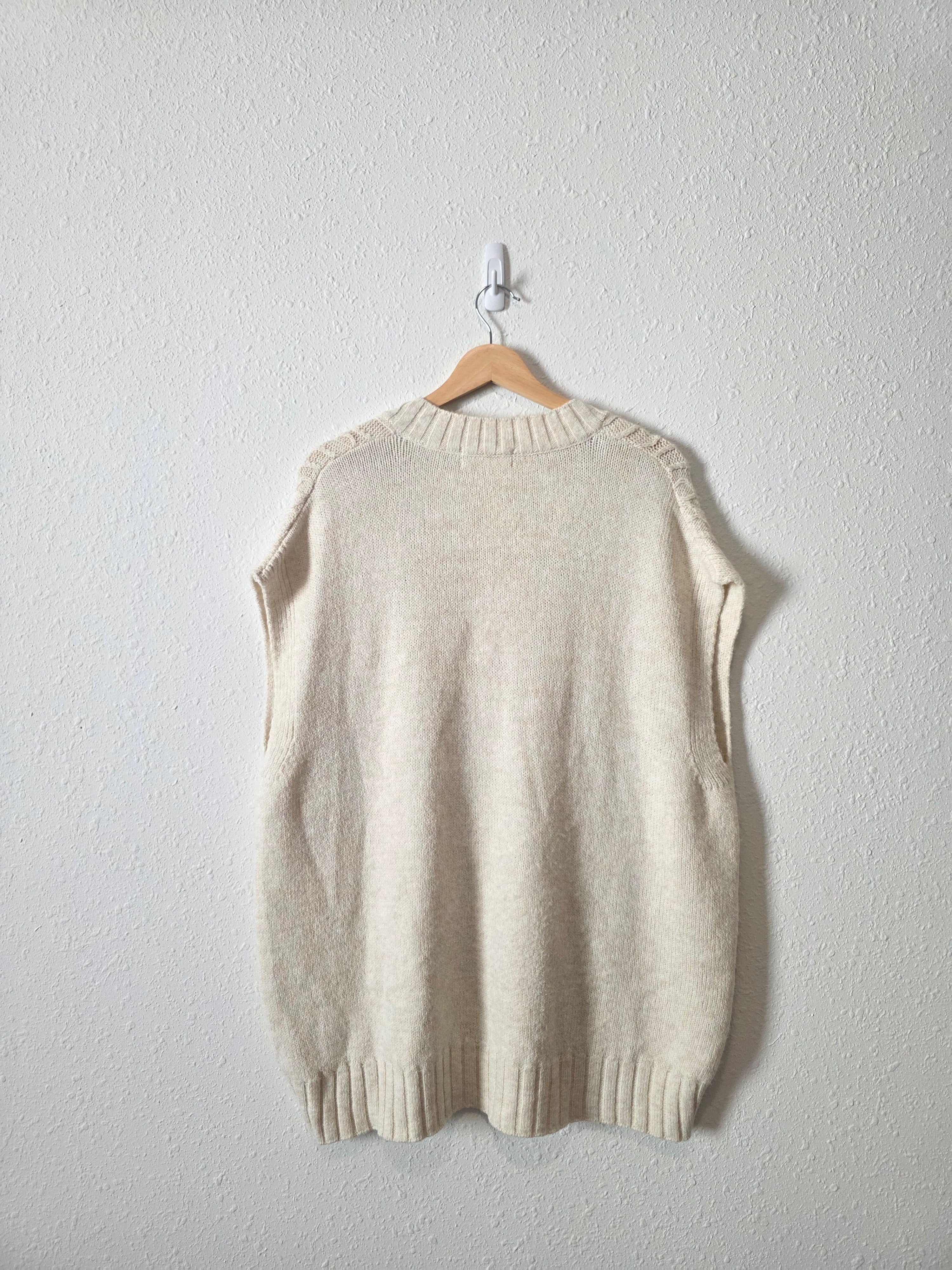 Anthropologie Oversized Sweater Vest (M)