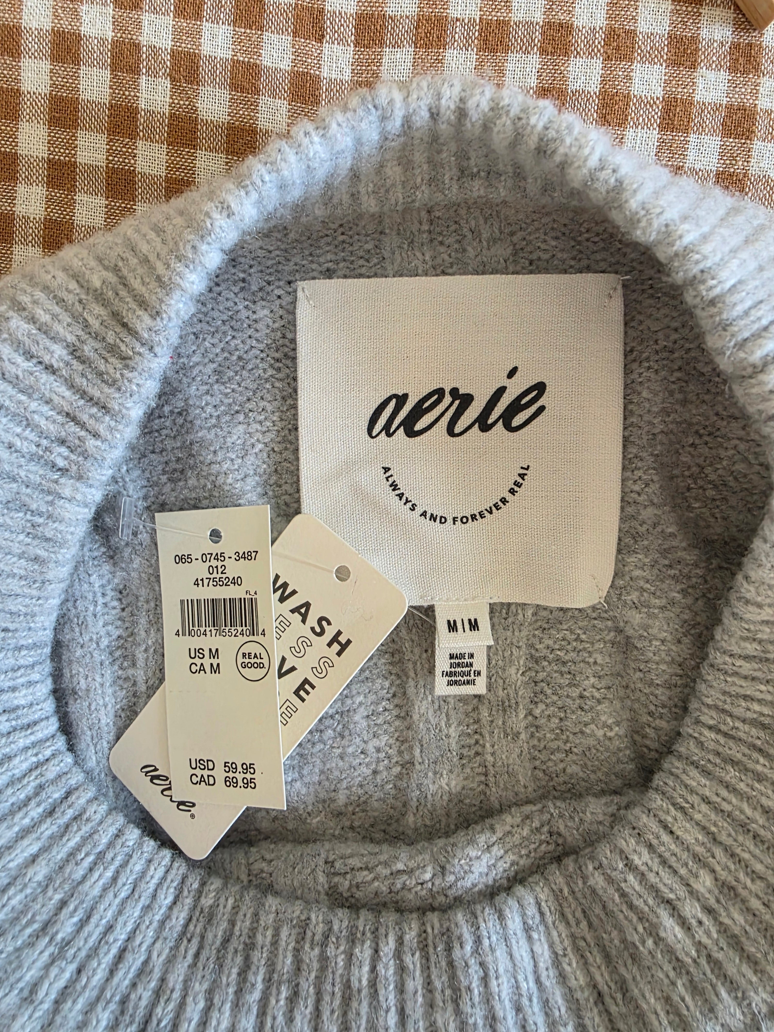 NEW Aerie Cozy Cable Knit Sweater (M)