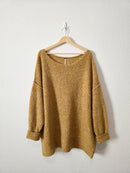 Free People Cozy Mustard Sweater (L)