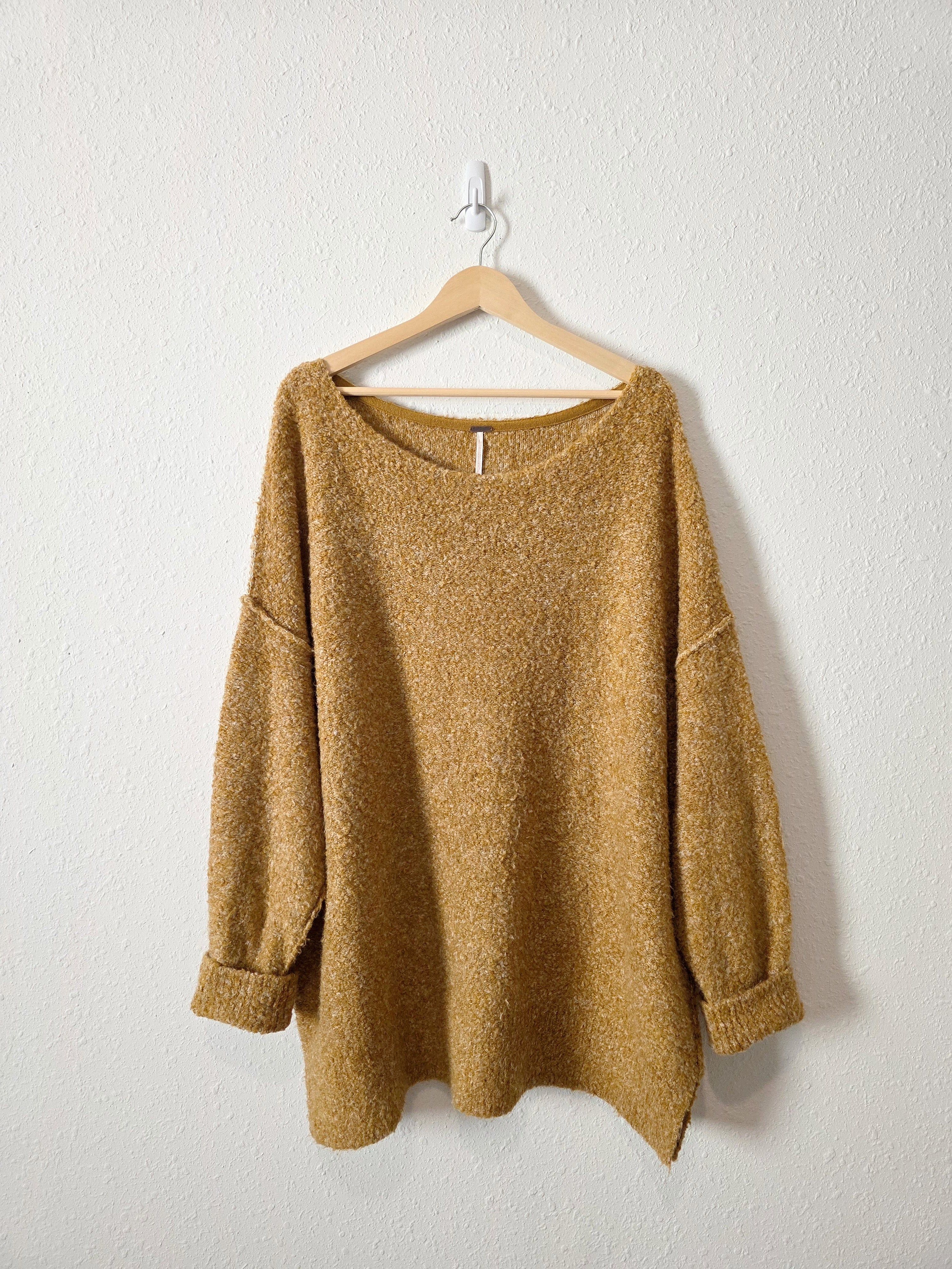 Free People Cozy Mustard Sweater (L)