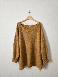 Free People Cozy Mustard Sweater (L)